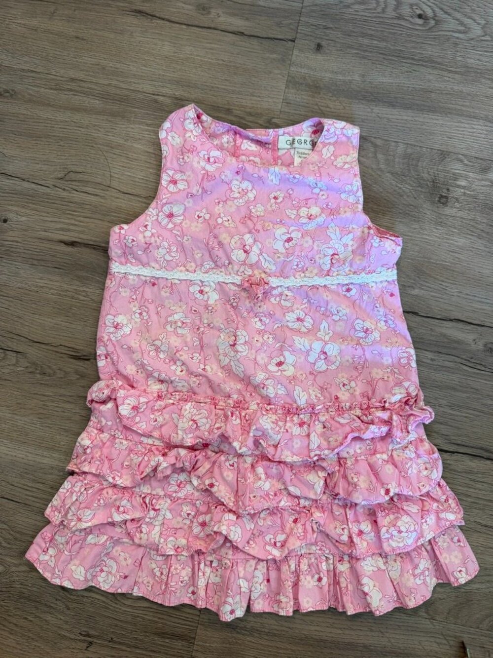 Vintage Y2K George Toddler Girls Dress Pink Size 4T